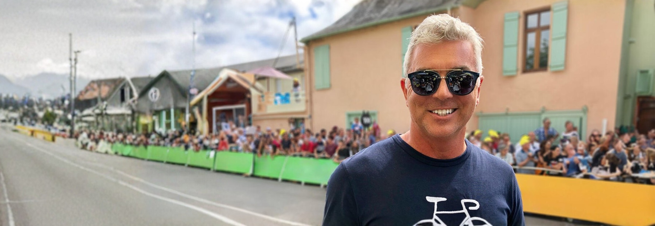 Brent Warnecke at the Tour de France